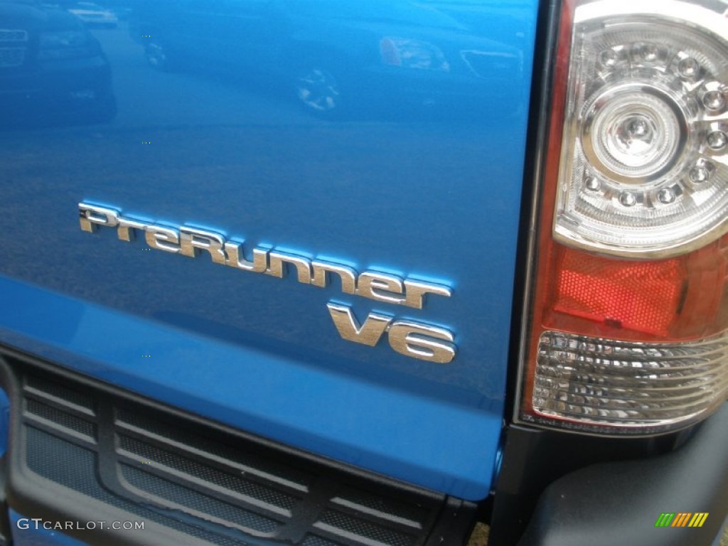 2011 Tacoma V6 TRD Sport PreRunner Double Cab - Speedway Blue / Graphite Gray photo #15
