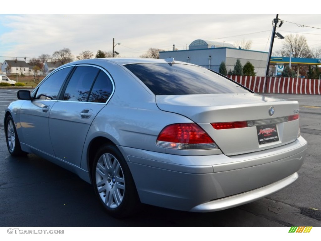 2002 7 Series 745i Sedan - Titanium Silver Metallic / Black photo #6