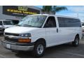 Summit White - Express LT 3500 Passenger Van Photo No. 9