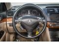 2007 Acura TSX Parchment Interior Steering Wheel Photo