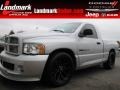 Bright Silver Metallic 2004 Dodge Ram 1500 SRT-10 Regular Cab