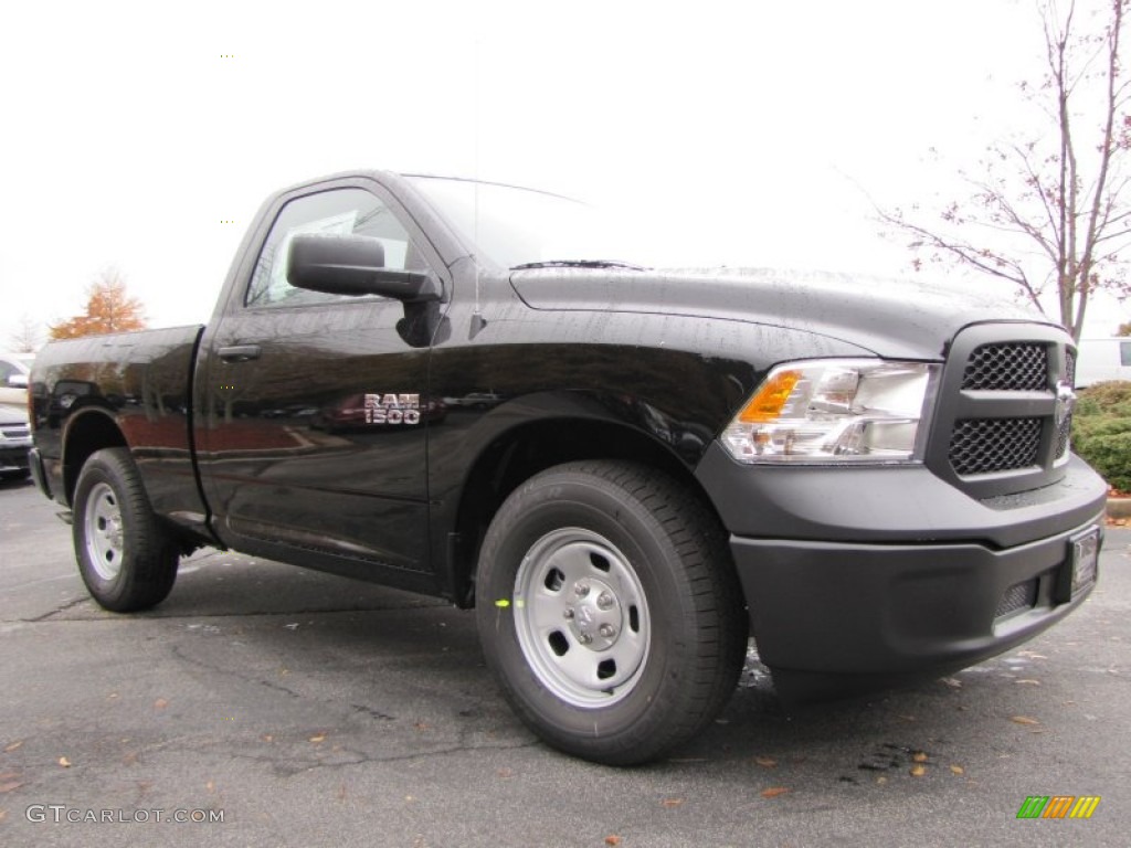 2014 1500 Tradesman Regular Cab - Black / Black/Diesel Gray photo #4