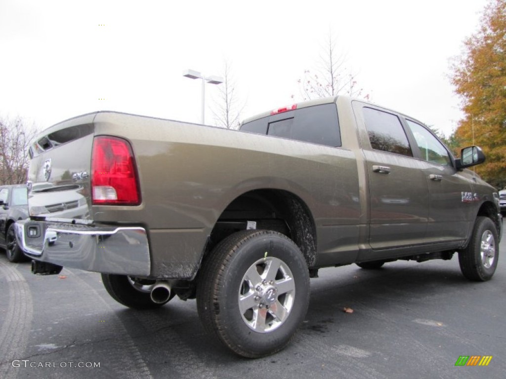 2014 2500 Big Horn Crew Cab 4x4 - Prairie Pearl Coat / Canyon Brown/Light Frost Beige photo #3
