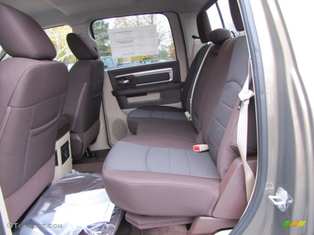 2014 2500 Big Horn Crew Cab 4x4 - Prairie Pearl Coat / Canyon Brown/Light Frost Beige photo #8