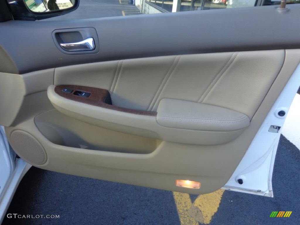 2007 Accord EX-L V6 Sedan - Taffeta White / Ivory photo #9
