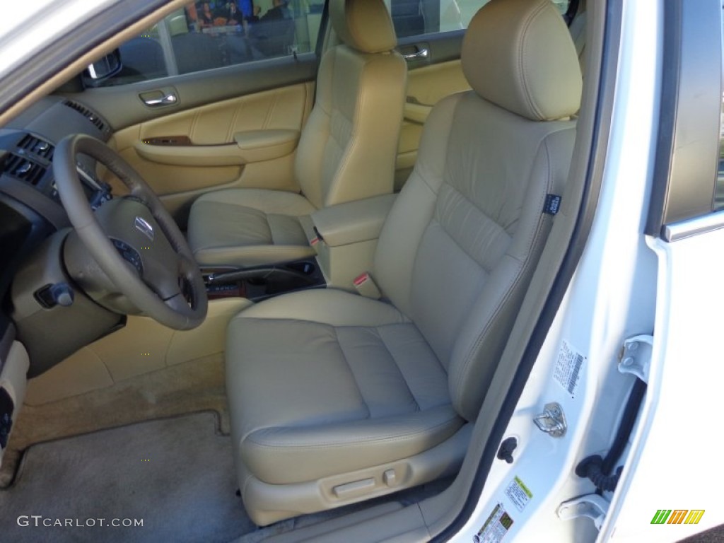 2007 Accord EX-L V6 Sedan - Taffeta White / Ivory photo #19