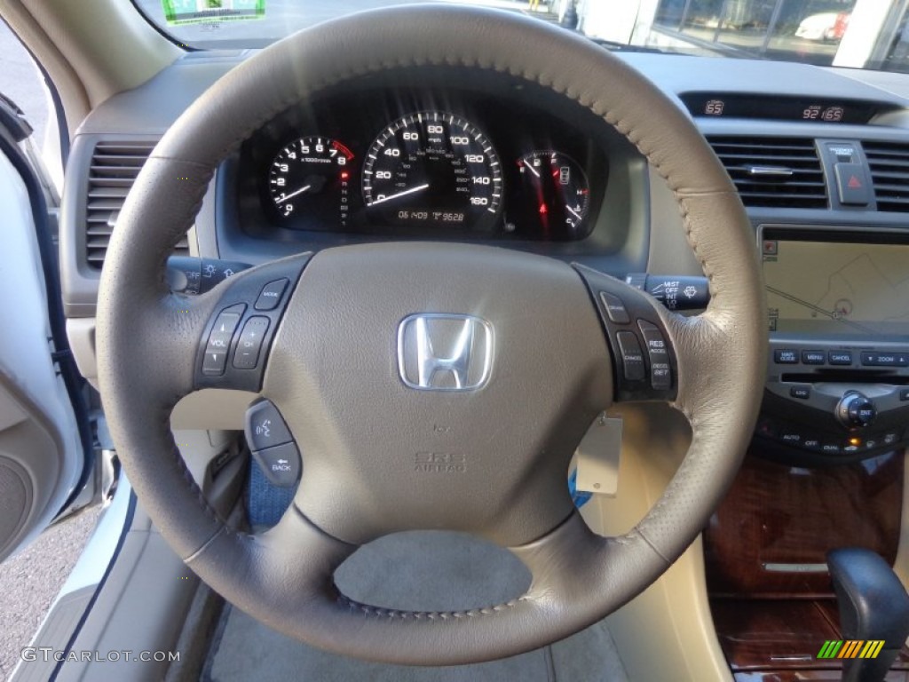 2007 Accord EX-L V6 Sedan - Taffeta White / Ivory photo #21