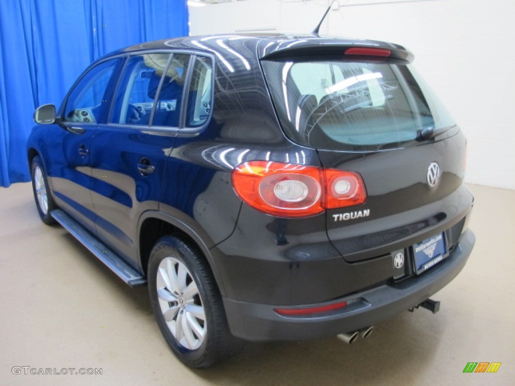 2011 Tiguan S - Deep Black Metallic / Charcoal photo #6