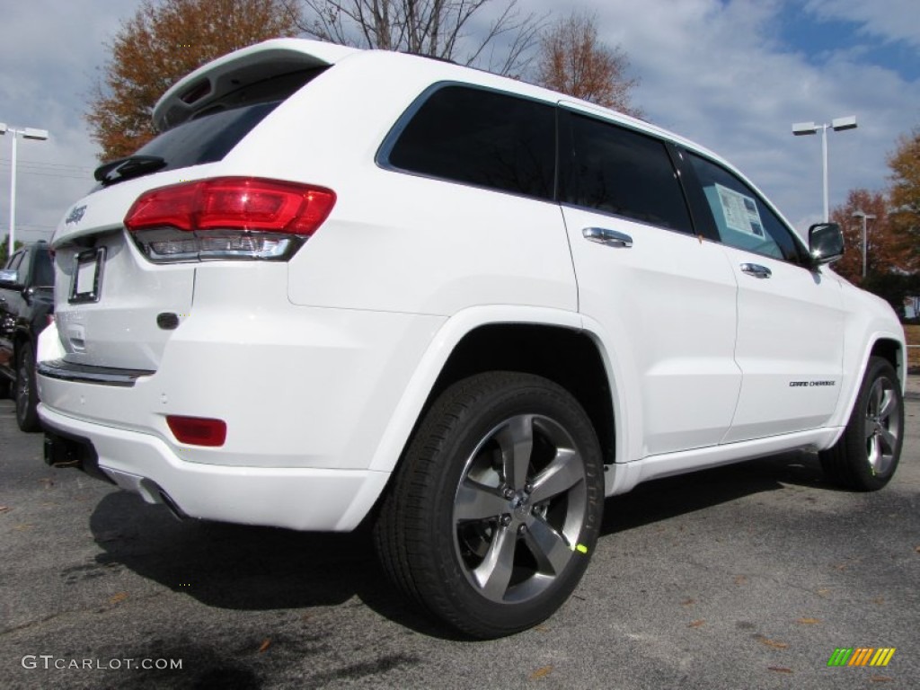 Bright White 2014 Jeep Grand Cherokee Overland Exterior Photo #88251274