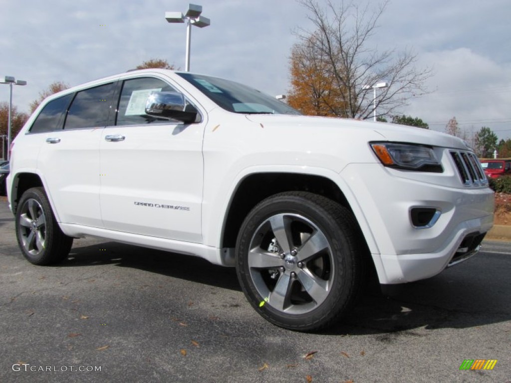 Bright White 2014 Jeep Grand Cherokee Overland Exterior Photo #88251298