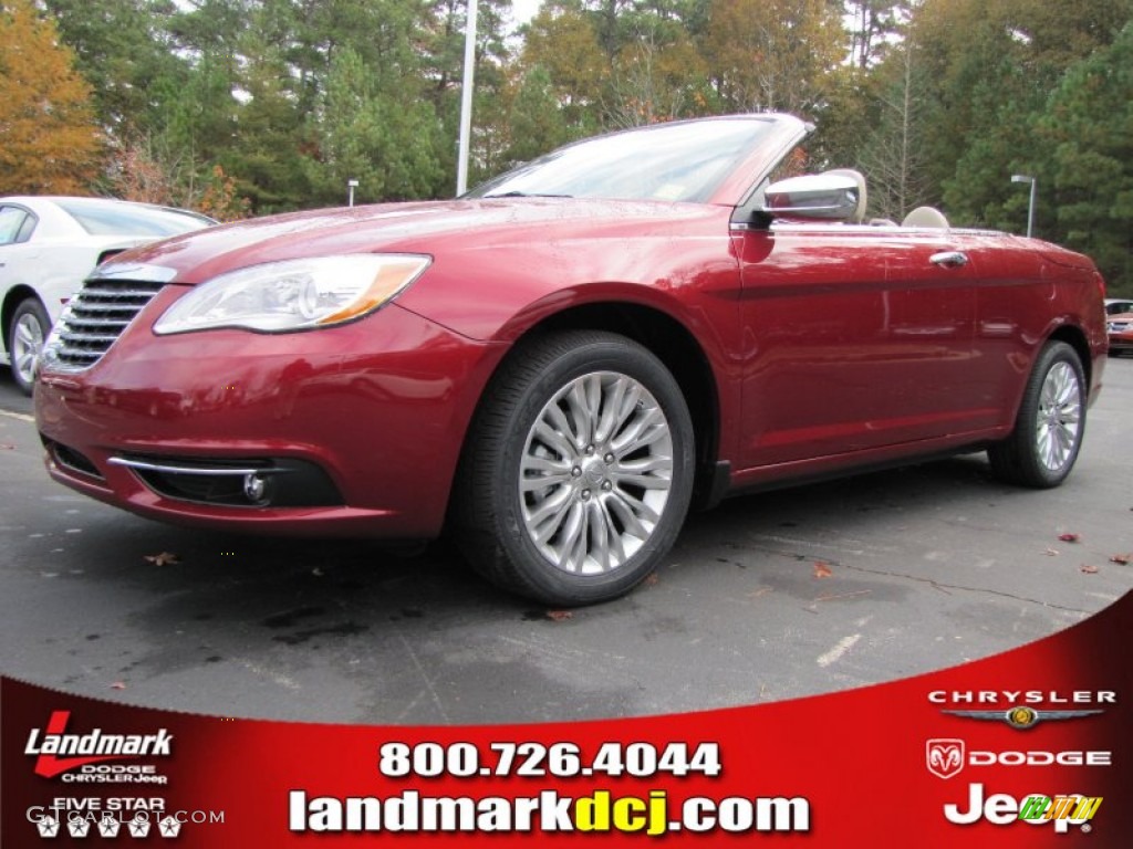 2014 200 Limited Convertible - Deep Cherry Red Crystal Pearl / Black/Light Frost Beige photo #1