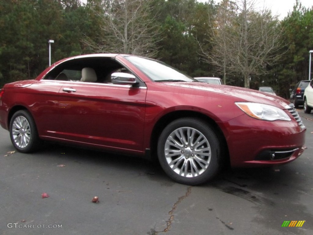 2014 200 Limited Convertible - Deep Cherry Red Crystal Pearl / Black/Light Frost Beige photo #4