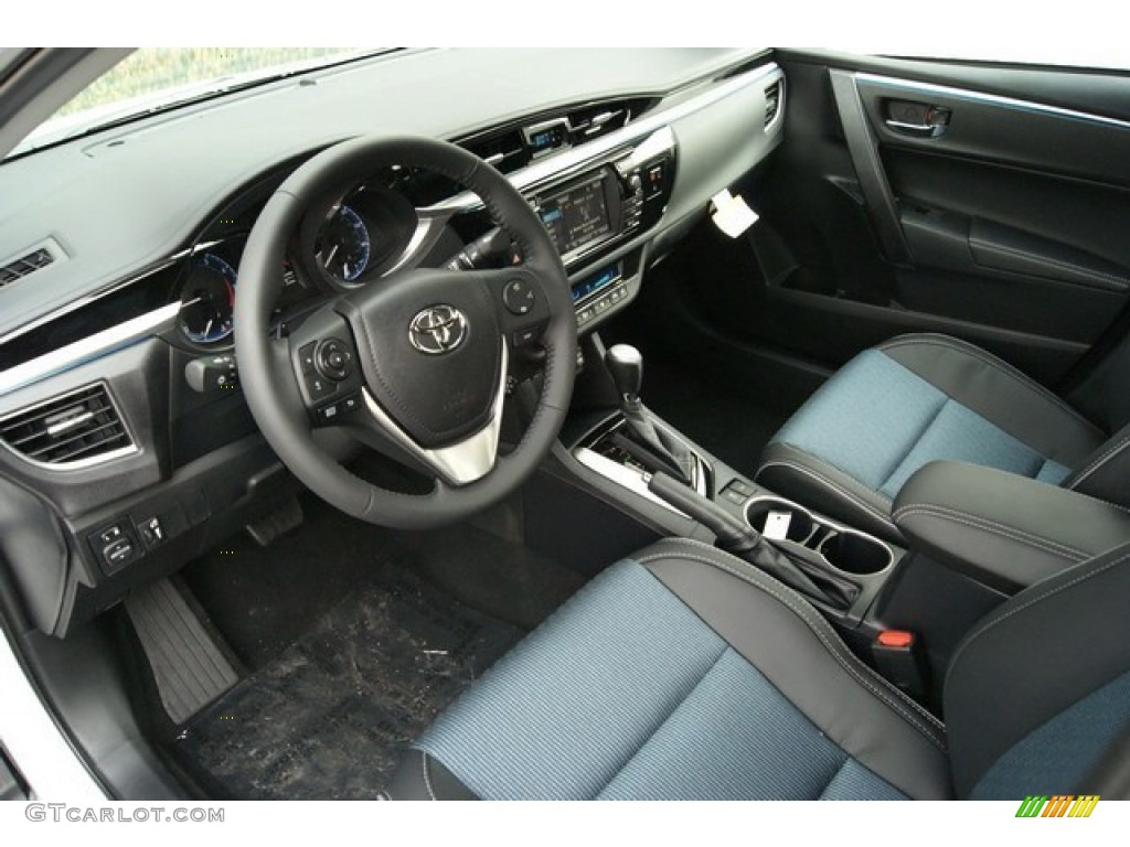 2014 Corolla S - Super White / Steel Blue photo #5