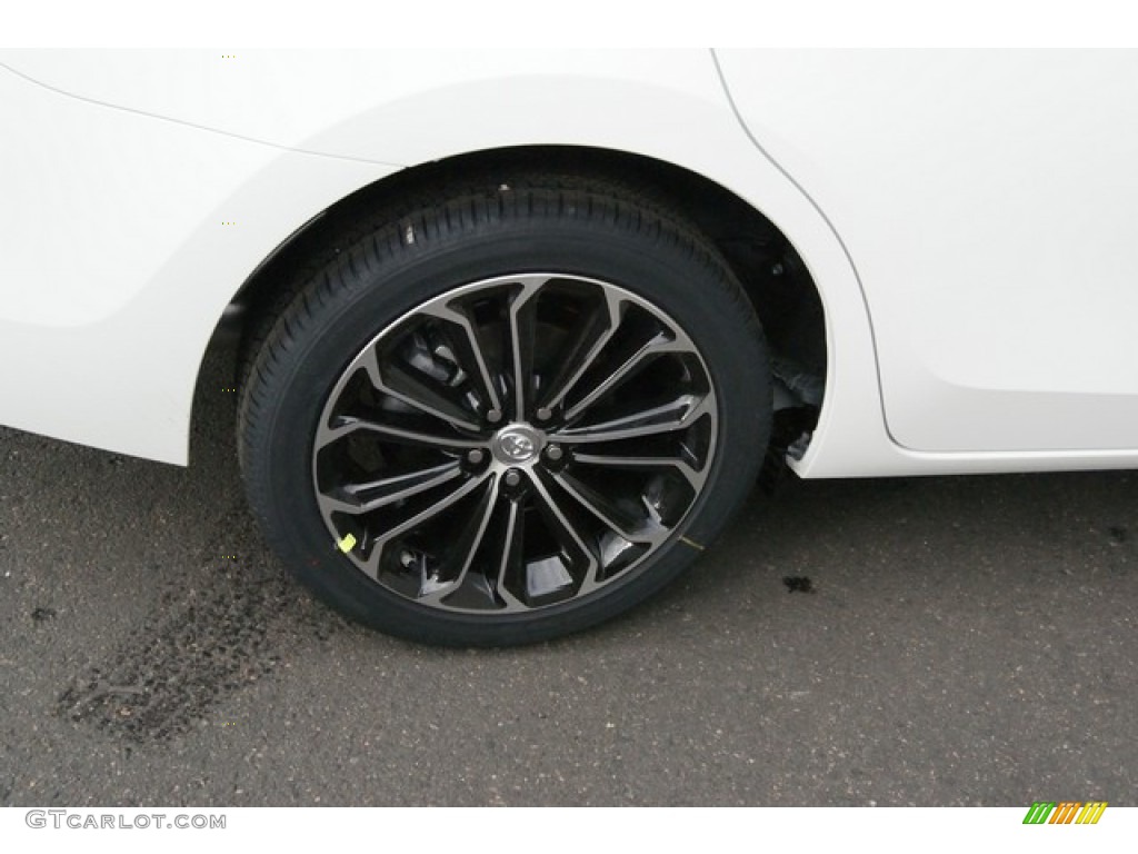 2014 Corolla S - Super White / Steel Blue photo #9