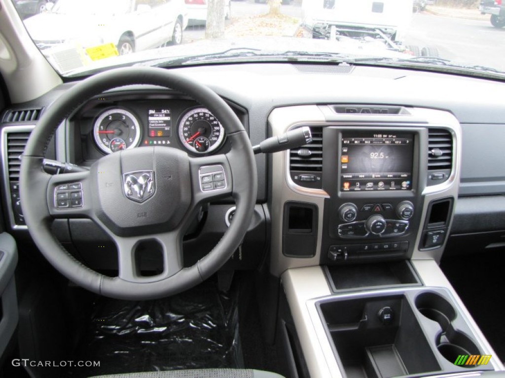 2014 3500 Big Horn Crew Cab Dually - Prairie Pearl / Black/Diesel Gray photo #8