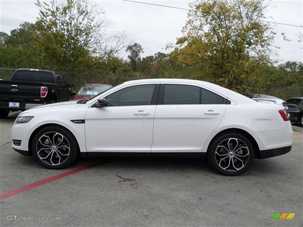 White Platinum 2014 Ford Taurus SHO AWD Exterior Photo #88253704