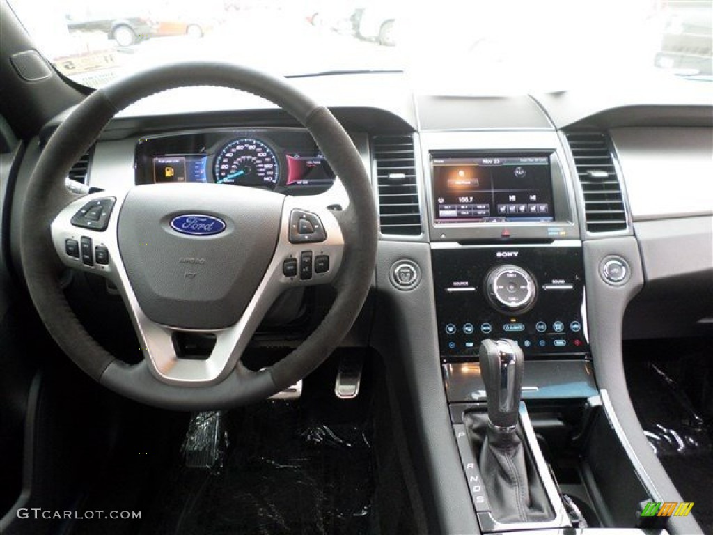 2014 Ford Taurus SHO AWD Charcoal Black Dashboard Photo #88253872