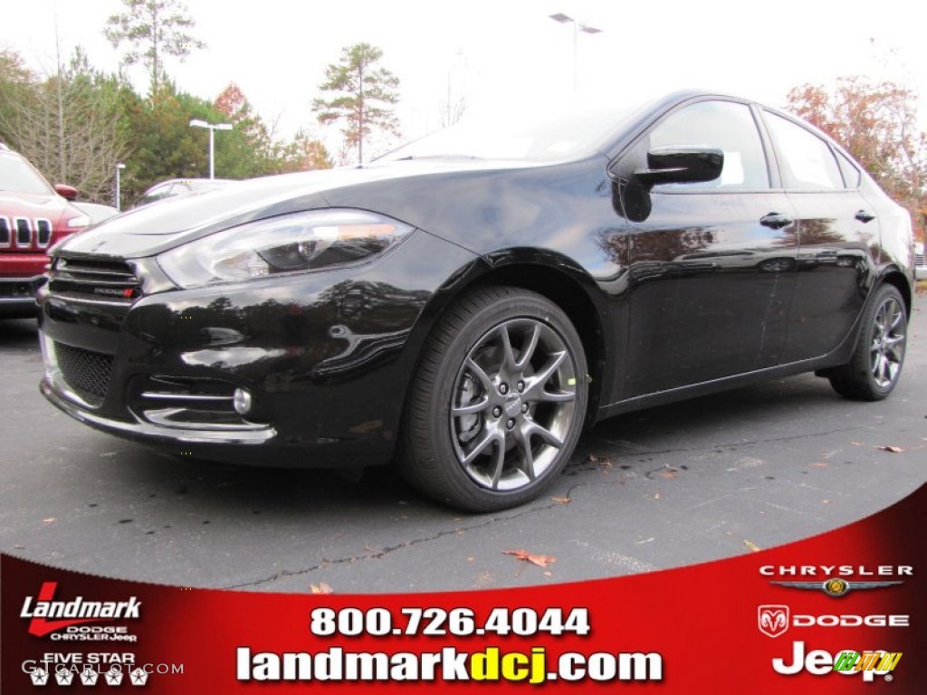 2014 Dart SXT - Pitch Black / Black/Light Tungsten photo #1