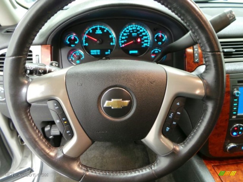 2009 Chevrolet Tahoe LTZ 4x4 Ebony Steering Wheel Photo #88254841