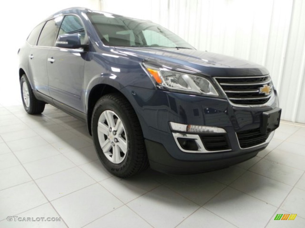 Atlantis Blue Metallic 2013 Chevrolet Traverse LT AWD Exterior Photo #88254958