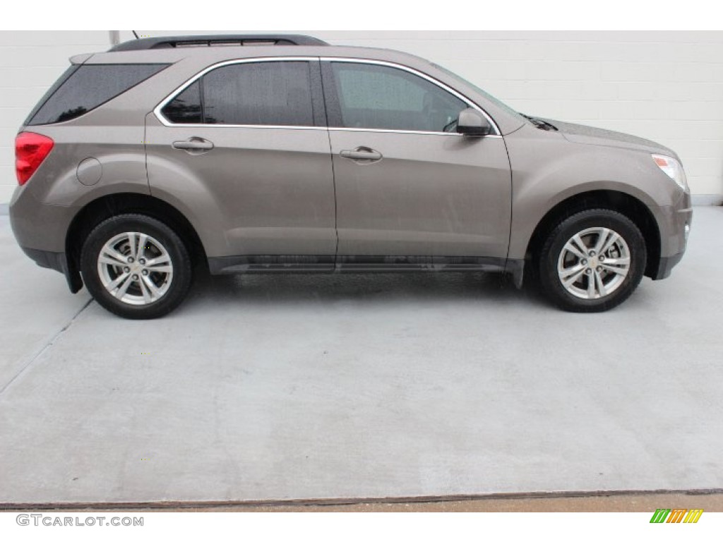 2010 Equinox LT - Mocha Steel Metallic / Jet Black/Brownstone photo #3