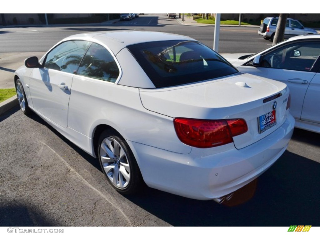 2013 3 Series 328i Convertible - Alpine White / Coral Red/Black photo #5