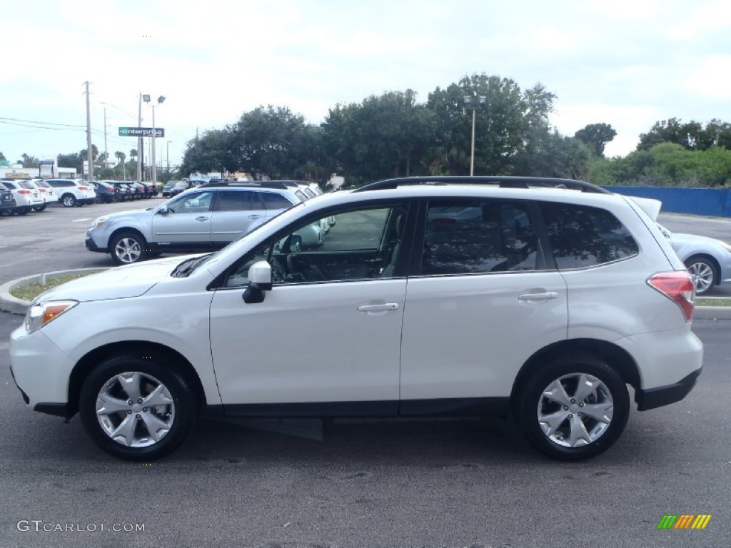 2014 Forester 2.5i Limited - Satin White Pearl / Platinum photo #3