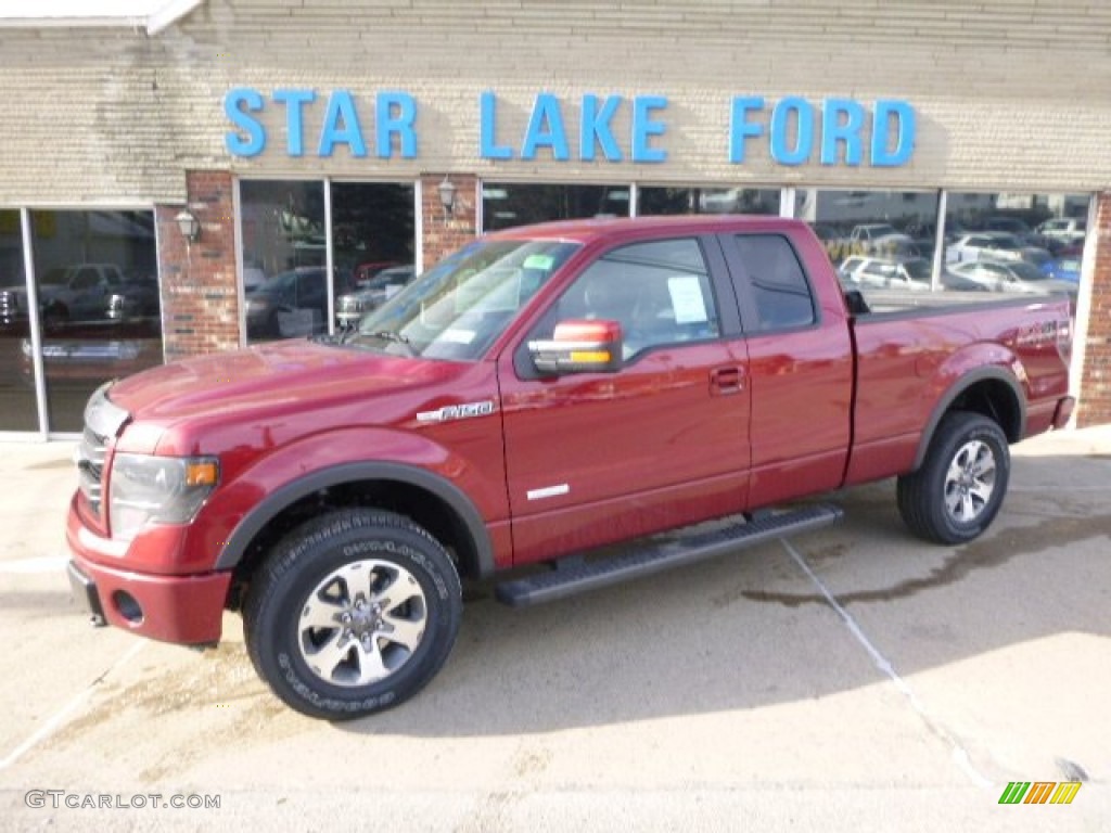 2014 F150 FX4 SuperCab 4x4 - Ruby Red / Black photo #1