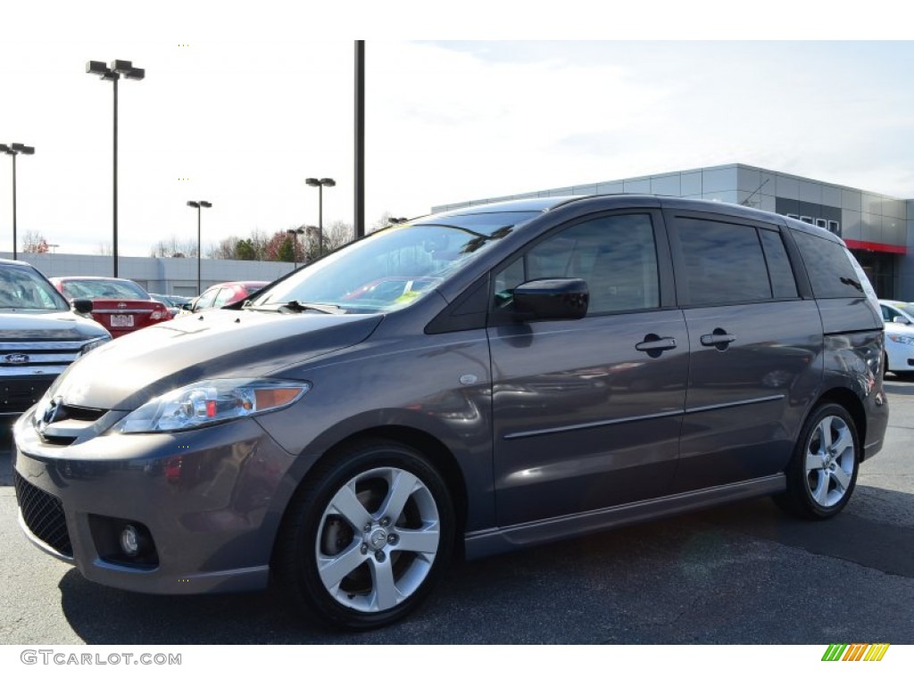 2007 MAZDA5 Sport - Galaxy Gray Mica / Black photo #6