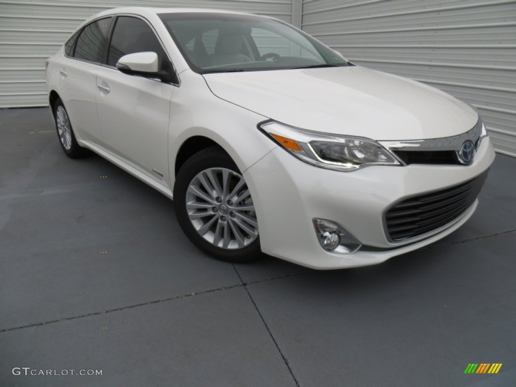 2014 Avalon Hybrid Limited - Blizzard Pearl / Light Gray photo #1