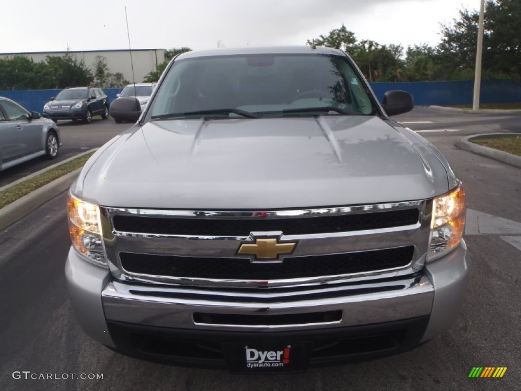 2011 Silverado 1500 LS Extended Cab - Sheer Silver Metallic / Dark Titanium photo #2