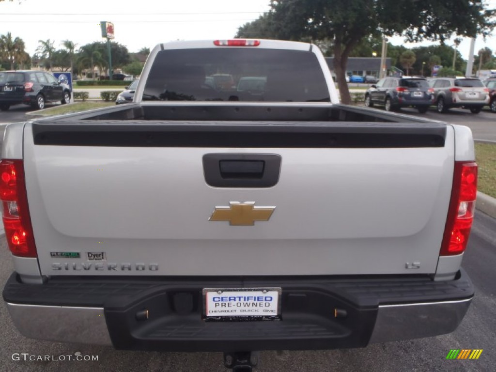 2011 Silverado 1500 LS Extended Cab - Sheer Silver Metallic / Dark Titanium photo #4