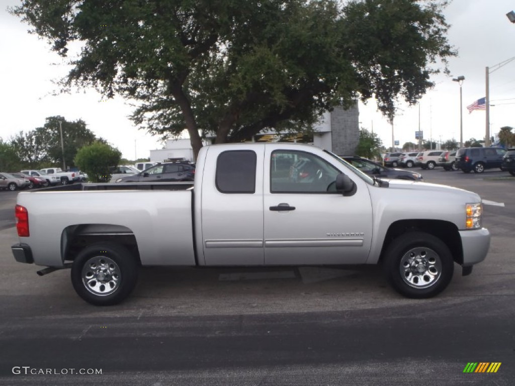 2011 Silverado 1500 LS Extended Cab - Sheer Silver Metallic / Dark Titanium photo #7