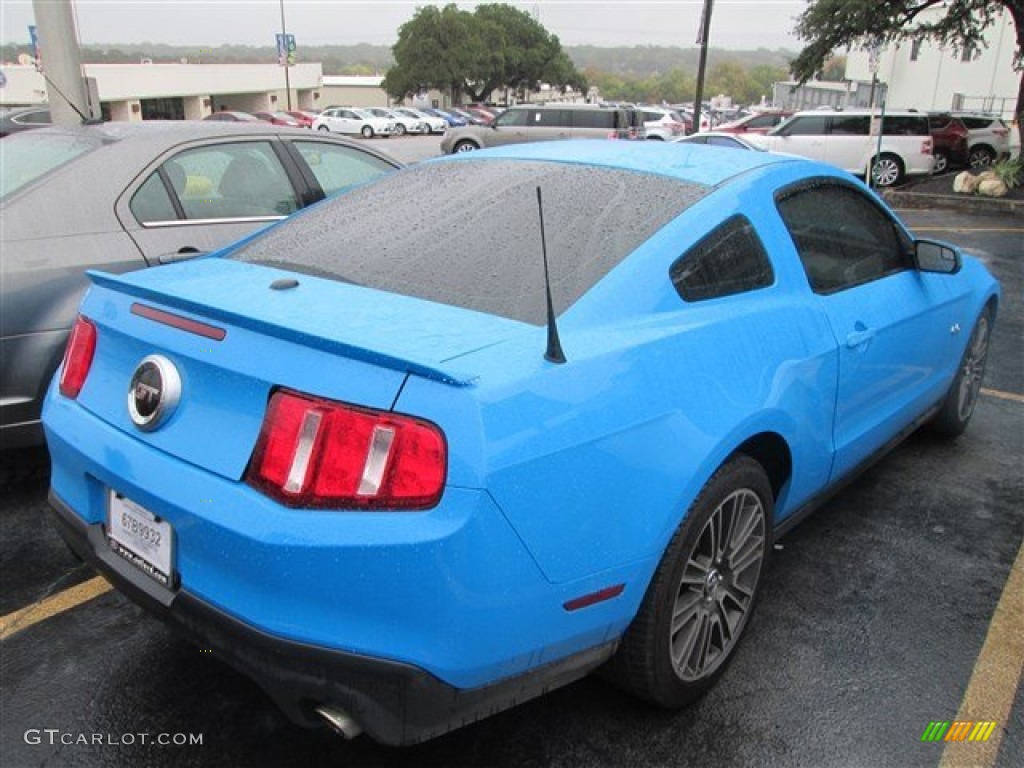 2011 Mustang GT Coupe - Grabber Blue / Charcoal Black photo #4