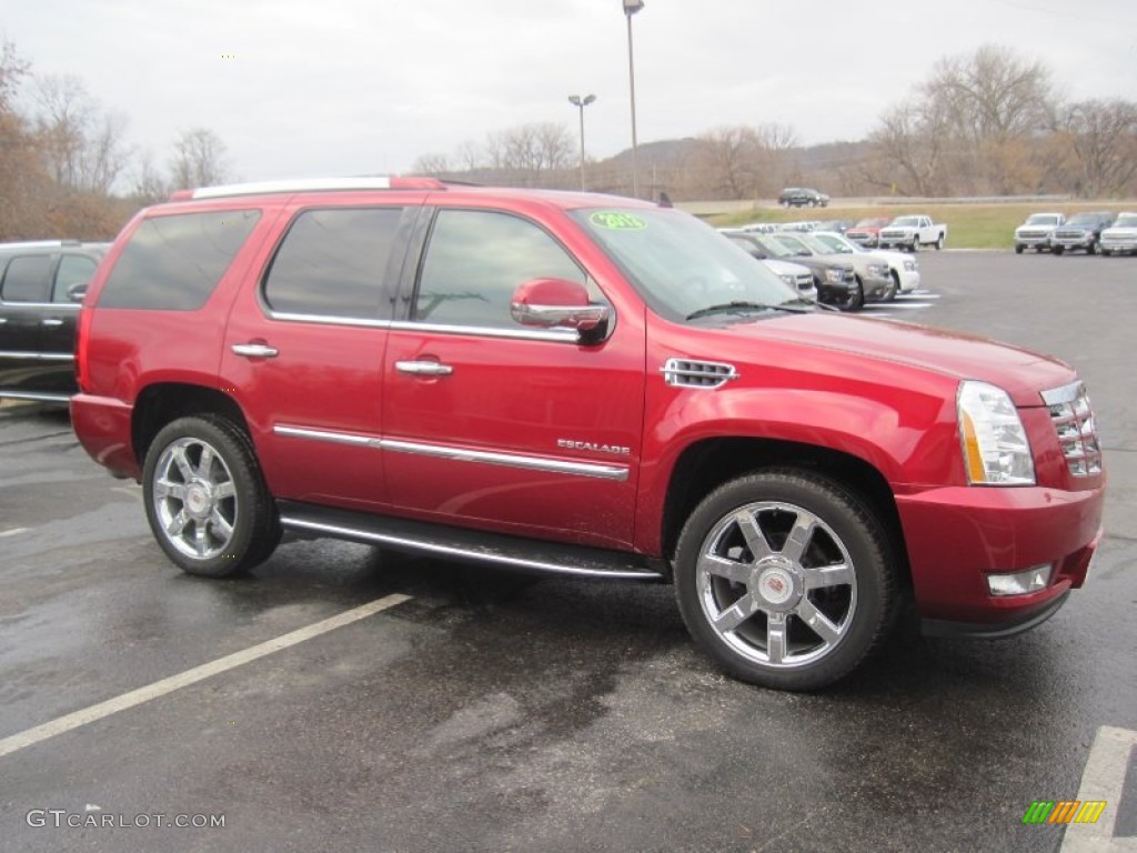 Crystal Red Tintcoat 2013 Cadillac Escalade Luxury AWD Exterior Photo #88261679