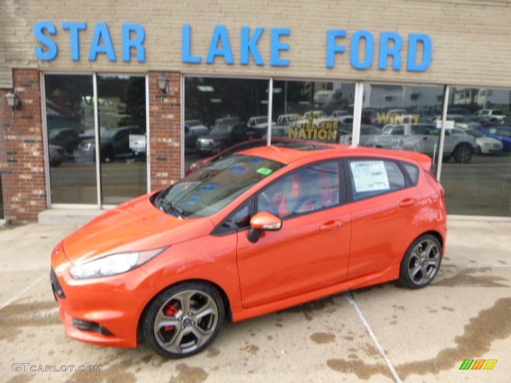Molten Orange Ford Fiesta