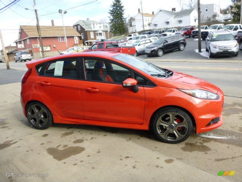 2014 Fiesta ST Hatchback - Molten Orange / ST Recaro Molten Orange photo #4