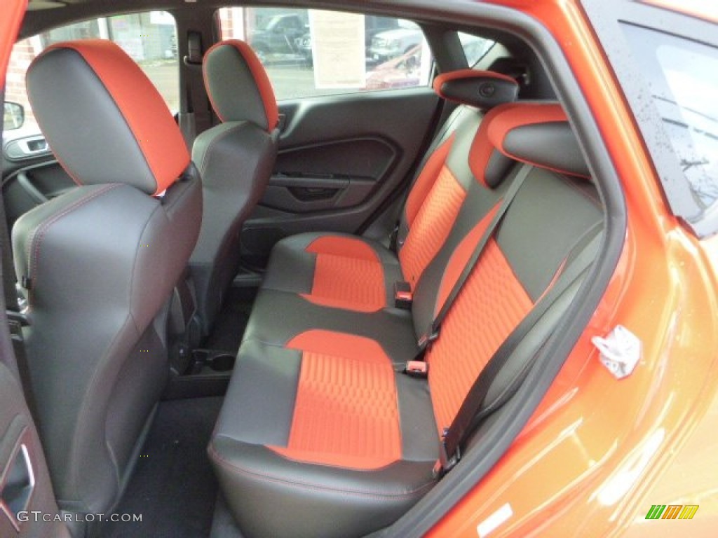 St Recaro Molten Orange Interior 2014 Ford Fiesta St