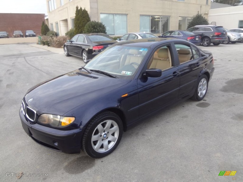 2003 3 Series 325xi Sedan - Orient Blue Metallic / Sand photo #7