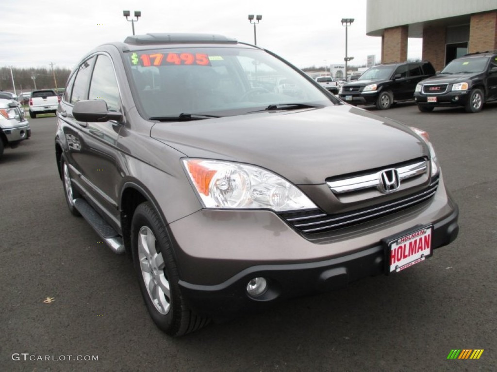 2009 CR-V EX-L 4WD - Urban Titanium Metallic / Black photo #2