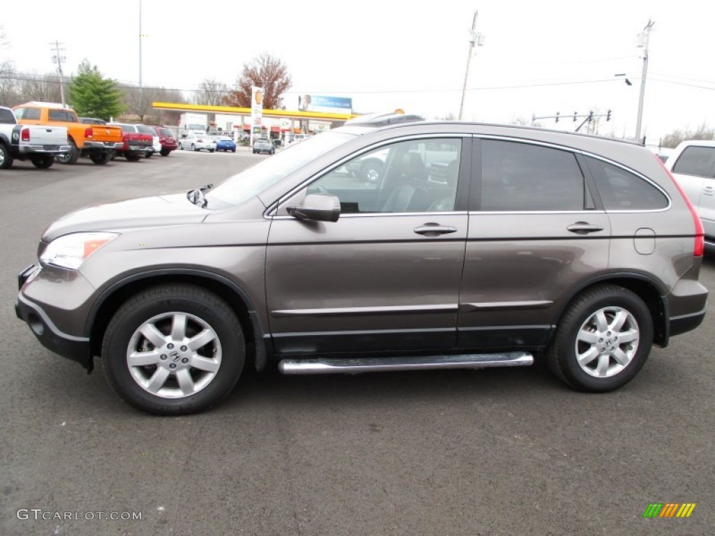 2009 CR-V EX-L 4WD - Urban Titanium Metallic / Black photo #4