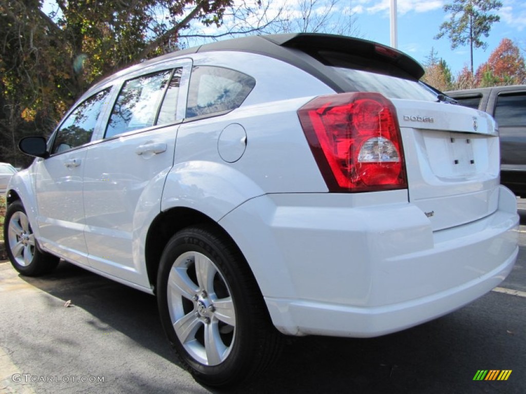 2012 Caliber SXT - Bright White / Dark Slate Gray photo #2