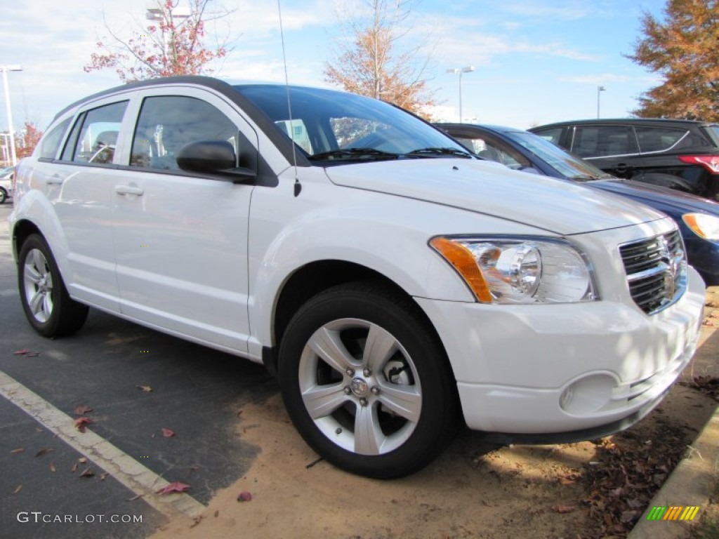 2012 Caliber SXT - Bright White / Dark Slate Gray photo #4