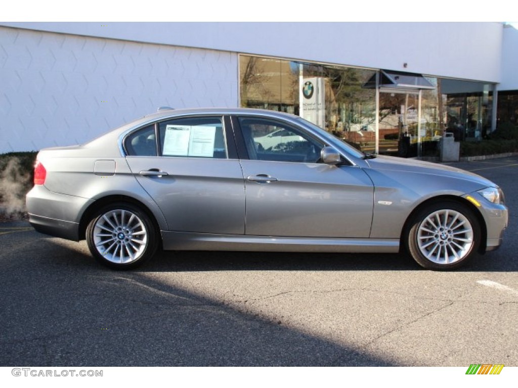 2011 3 Series 335i xDrive Sedan - Space Gray Metallic / Black photo #2