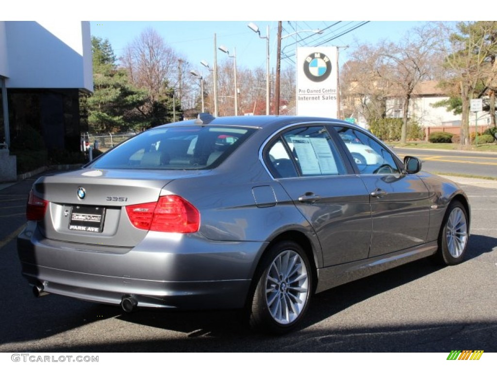 2011 3 Series 335i xDrive Sedan - Space Gray Metallic / Black photo #3