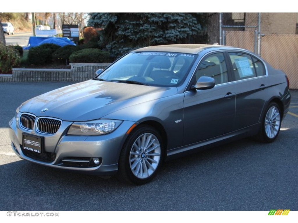 2011 3 Series 335i xDrive Sedan - Space Gray Metallic / Black photo #6