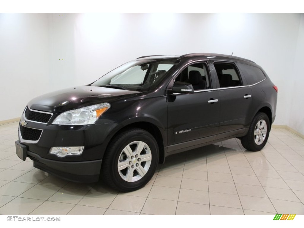 Black Granite Metallic 2009 Chevrolet Traverse LT AWD Exterior Photo #88265216