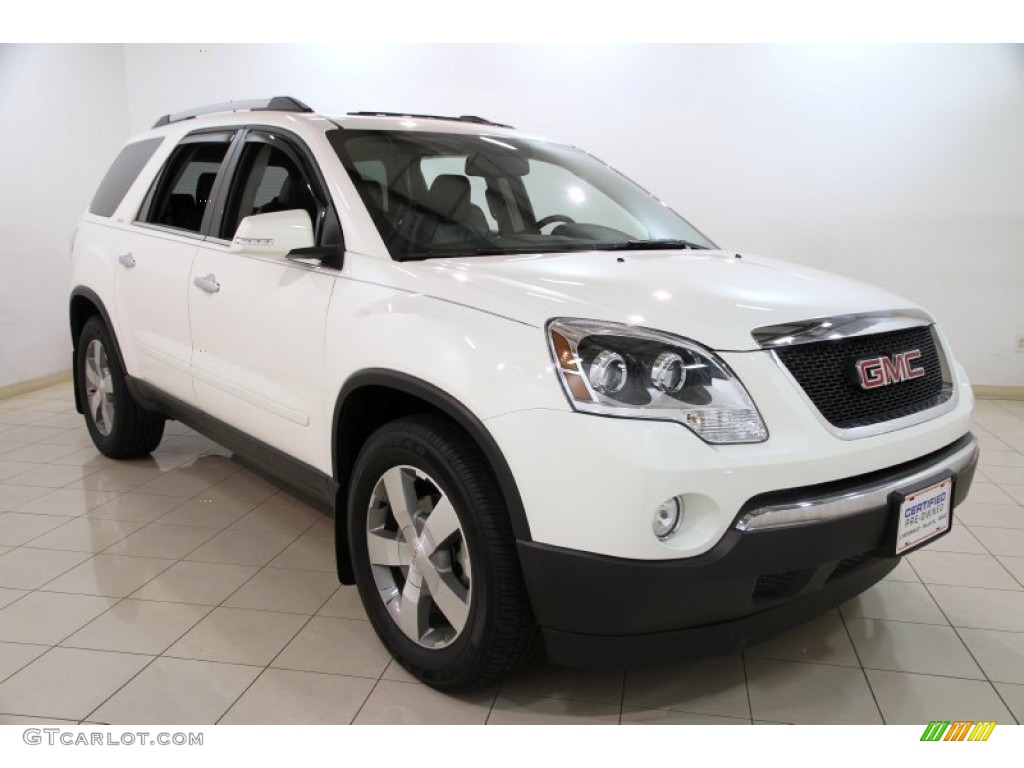 2012 Acadia SLT - Summit White / Ebony photo #1