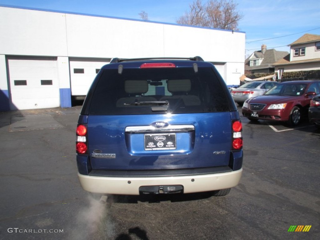 2008 Explorer Eddie Bauer 4x4 - Dark Blue Pearl Metallic / Camel photo #5