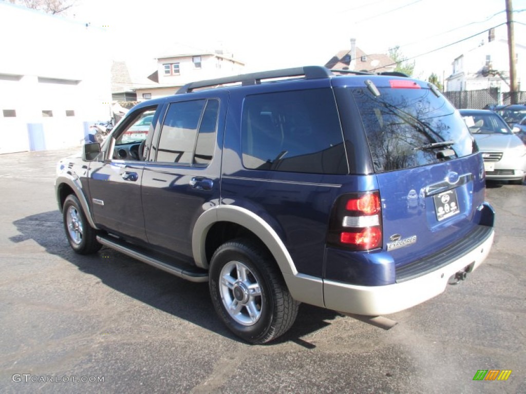 2008 Explorer Eddie Bauer 4x4 - Dark Blue Pearl Metallic / Camel photo #6